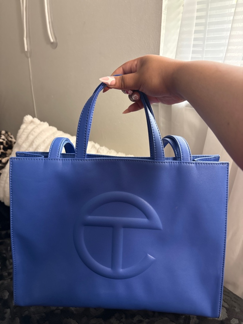 Telfar Royal Blue Medium Shopping Bag Tote